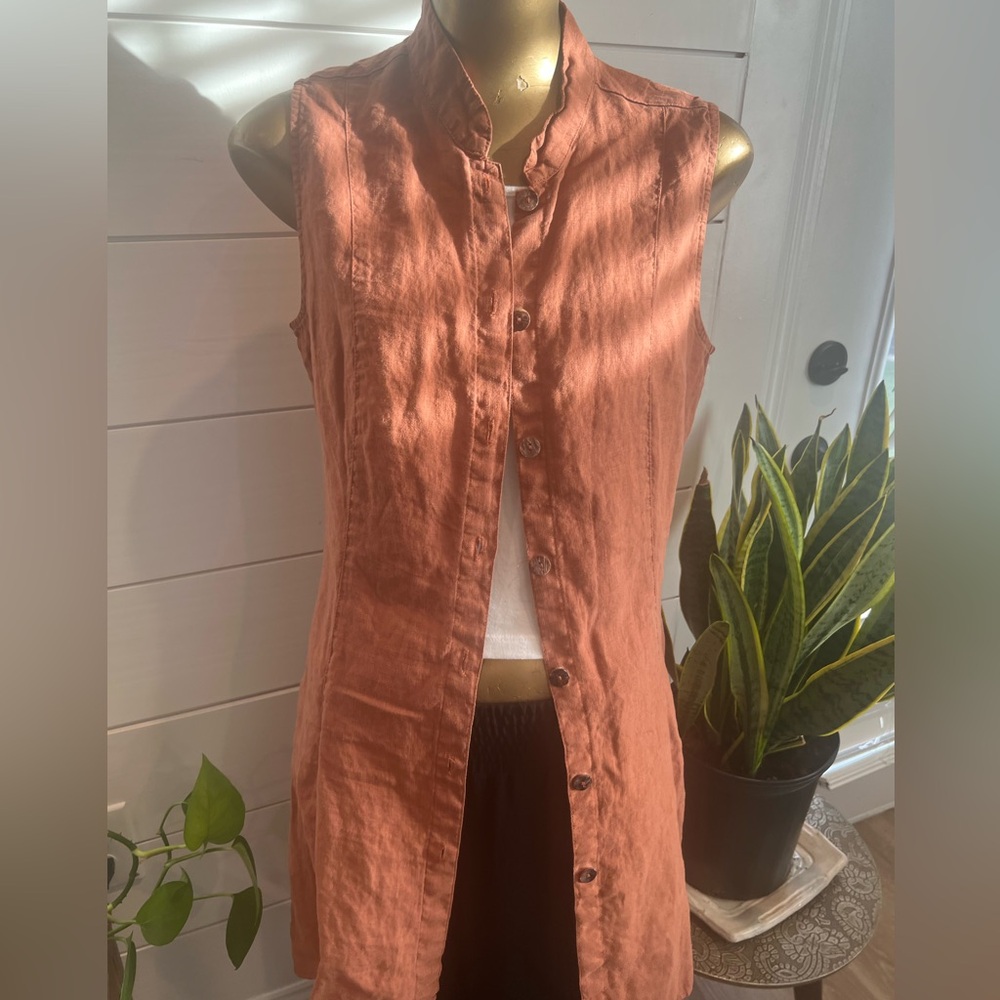 Vintage Click Rust Cotton Top/Tunic